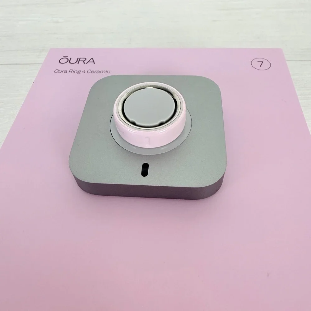 Oura Ring 4 Ceramic Smart Ring Size 7 Petal Pink Health Tracker Gen 4